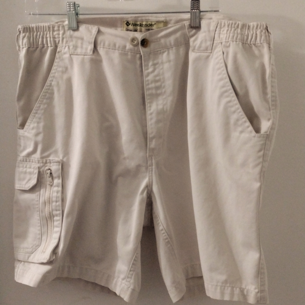 Weekender Men's 38 Light Khaki Casual Life Sportwear 5 Pocket 1 zip Chino Shorts